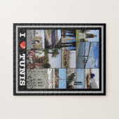 Puzzle Tunis - I Love - Tunisie - (Horizontal)