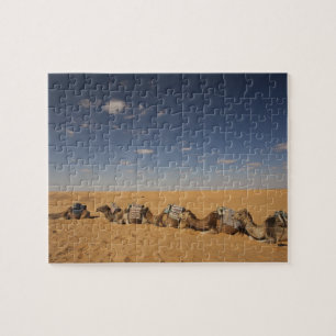 Puzzle Tunisie, région des Ksour, Ksar Ghilane, Grand Erg