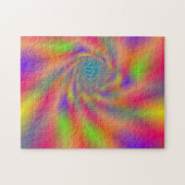 Puzzle Tunnel de Trou Spiral Arc-en-ciel Motif impossible (Horizontal)
