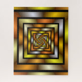 Puzzle Tunnel lumineux coloré Motif fractal graphique (Vertical)