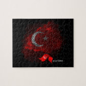 Puzzle Turkey flag (Horizontal)