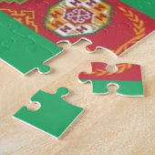 Puzzle Turkménistan - Drapeau - (Côté)