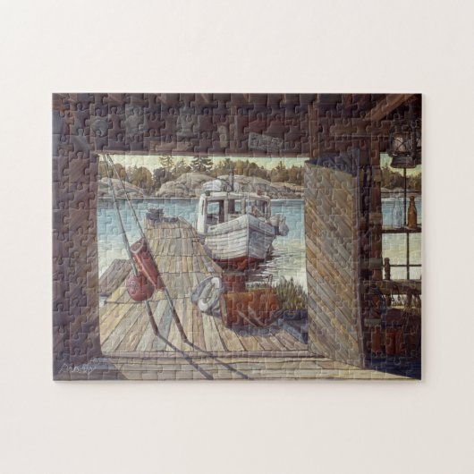 Puzzle "Turne Shed at Dawn" de Charlie Rapsky (Horizontal)