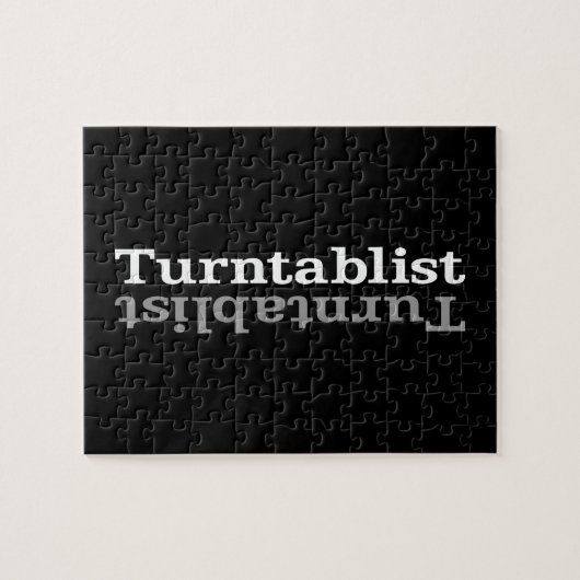 Puzzle Turnstitut ʇ sılqɐ ʇ ud n (Horizontal)