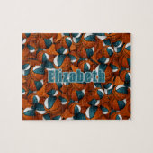 Puzzle turquoise blanc basketball filles garçons couleurs (Horizontal)