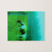Puzzle Turquoise brouillard Reto colorié poney peint Chev (Horizontal)