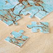 Puzzle Turquoise criquée rouillée (Côté)