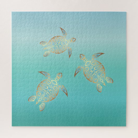 Puzzle Turquoise d'or (Vertical)