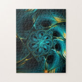 Puzzle Turquoise électrique (Vertical)