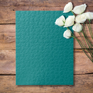 Puzzle Turquoise Uni Classique Élégant