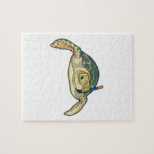 Puzzle Turtle Diver Snorkel (Horizontal)