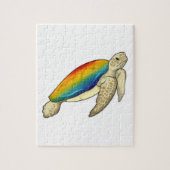 Puzzle Turtle Rainbow (Vertical)