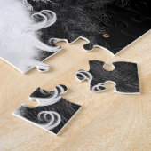 Puzzle Tuxedo Cat surpris par la libellule (Côté)