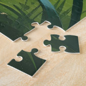 Puzzle Tuxedo Chat Fleurs de Printemps Peinture (Côté)