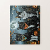 Puzzle Tuxedo Chat Halloween Éffrayant (Vertical)