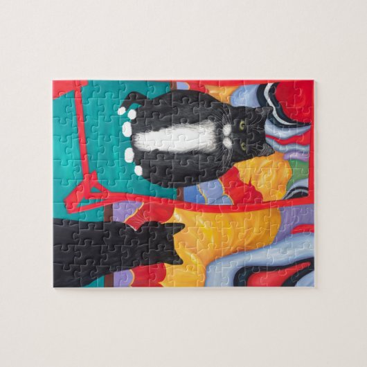 Puzzle Tuxedo Fun House Fat Cat (Horizontal)