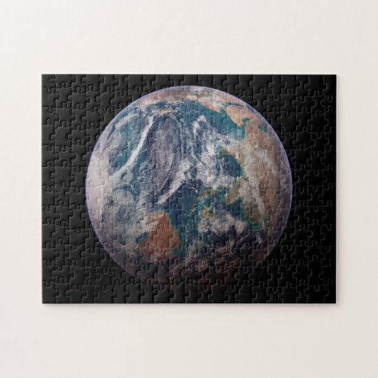 Puzzle Twin Blue Marbles - Est - Planète Terre Image (Horizontal)