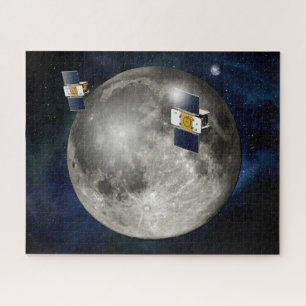 Puzzle Twin Grail Spacecraft Orbitant La Lune.