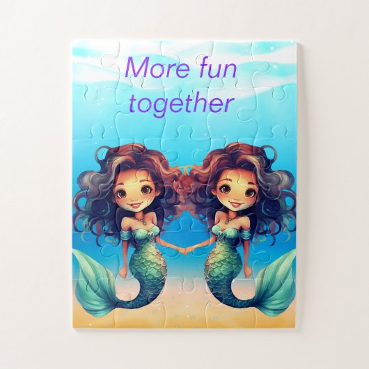 Puzzle Twin Mermaids (Vertical)