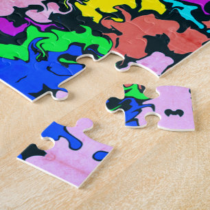 Puzzle Twirl coloré Abstrait / Miroir / Greenleaf /