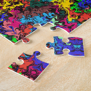 Puzzle Twirly coloré Abstrait / Half Brick /