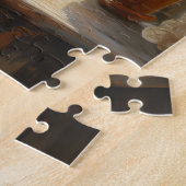 Puzzle Two Cats sitting in a bay window seat (Côté)