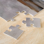 Puzzle Two Horses on a Snowy Farm under the Moonlight  (Côté)