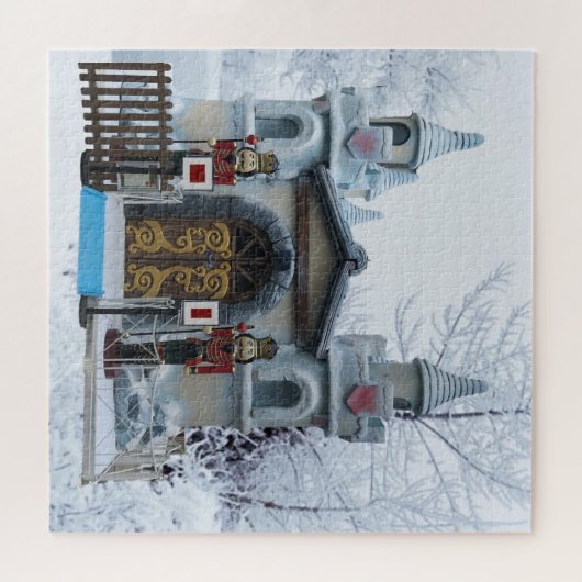 Puzzle Two Nutcracker Guards outside Santas Palace Christ (Horizontal)