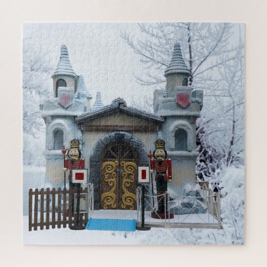 Puzzle Two Nutcracker Guards outside Santas Palace Christ (Vertical)