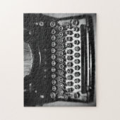 Puzzle Typewriter noir et blanc (Vertical)