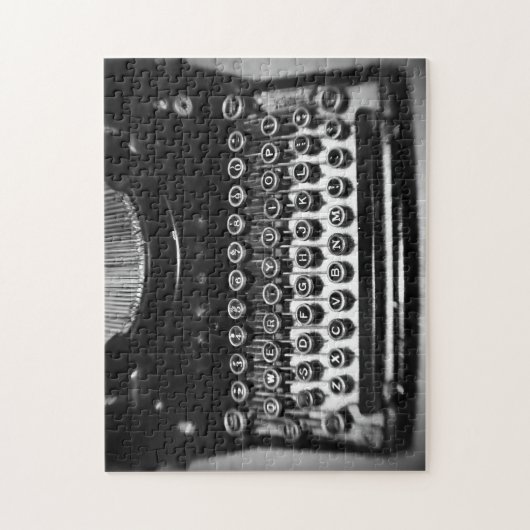Puzzle Typewriter noir et blanc (Vertical)