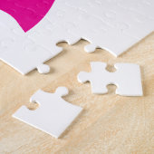 Puzzle Typographie blanche contemporaine en hébreu Aleph  (Côté)