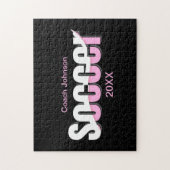 Puzzle Typographie de football Art moderne Swish Abstrait (Vertical)