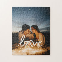 Typographie de l'arc d'amour moderne Couple Photo 
