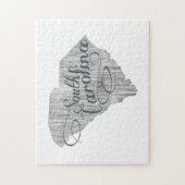 Puzzle Typographie de l'État de Caroline du Sud (Vertical)