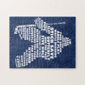 Puzzle Typographie du gardien de hockey sur glace Jigsaw  (Horizontal)