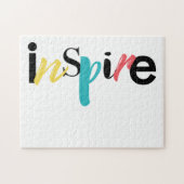 Puzzle Typographie moderne, créative et joyeuse d'Inspire (Horizontal)