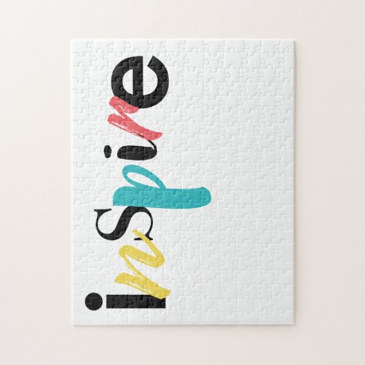 Puzzle Typographie moderne, créative et joyeuse d'Inspire (Vertical)
