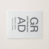 Puzzle Typographie moderne graduation simple minimum c (Horizontal)