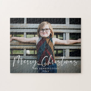 Puzzle Typographie moderne Joyeux Noël Photo