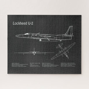 Puzzle U-2 Dragon Lady - Plan directeur de l'avion PD