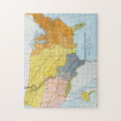 PUZZLE U.S. CARTE, 1776-1884 (Vertical)
