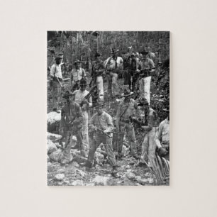 Puzzle U.S. Marines et guide à la recherche des bandits. 