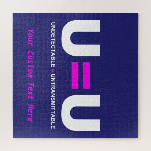 Puzzle U=U VIH non détectable égale non transmettable (Horizontal)