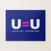 Puzzle U=U VIH non détectable égale non transmettable (Horizontal)