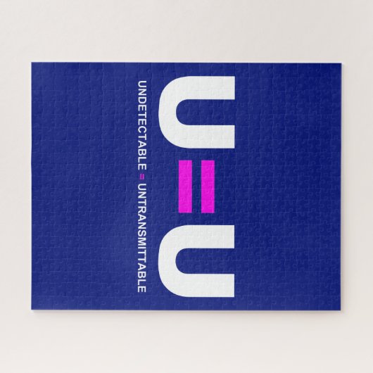 Puzzle U=U VIH non détectable égale non transmettable (Horizontal)