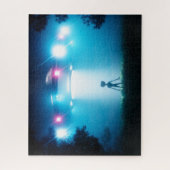 Puzzle UFO Hovering Alien Visiteur ET est Accueil Sci-Fi (Vertical)