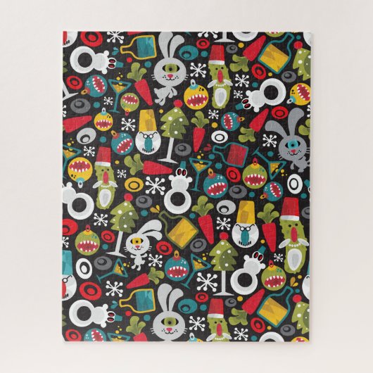 Puzzle Ugly Christmas and Happy New Year (Vertical)
