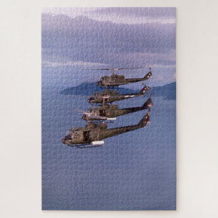 Puzzle UH-1E Huey Hélicoptères – HML-167 Infanterie de Ma
