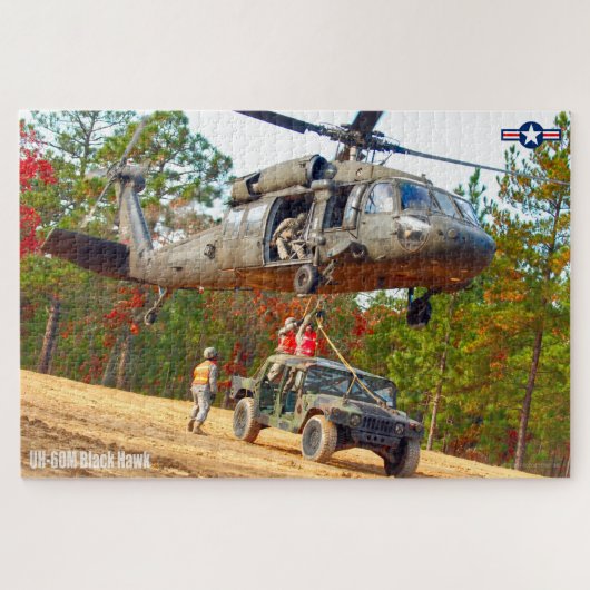Puzzle UH-60M NOIR HAWK (20x30 POUCES) (Horizontal)